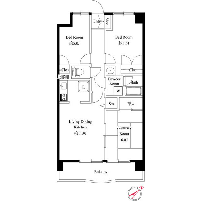 2F 間取り図
